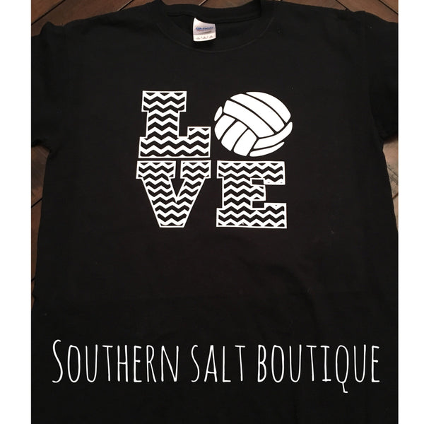 Youth LOVE Volleyball Tee - Sports T-Shirt - southernsaltboutique