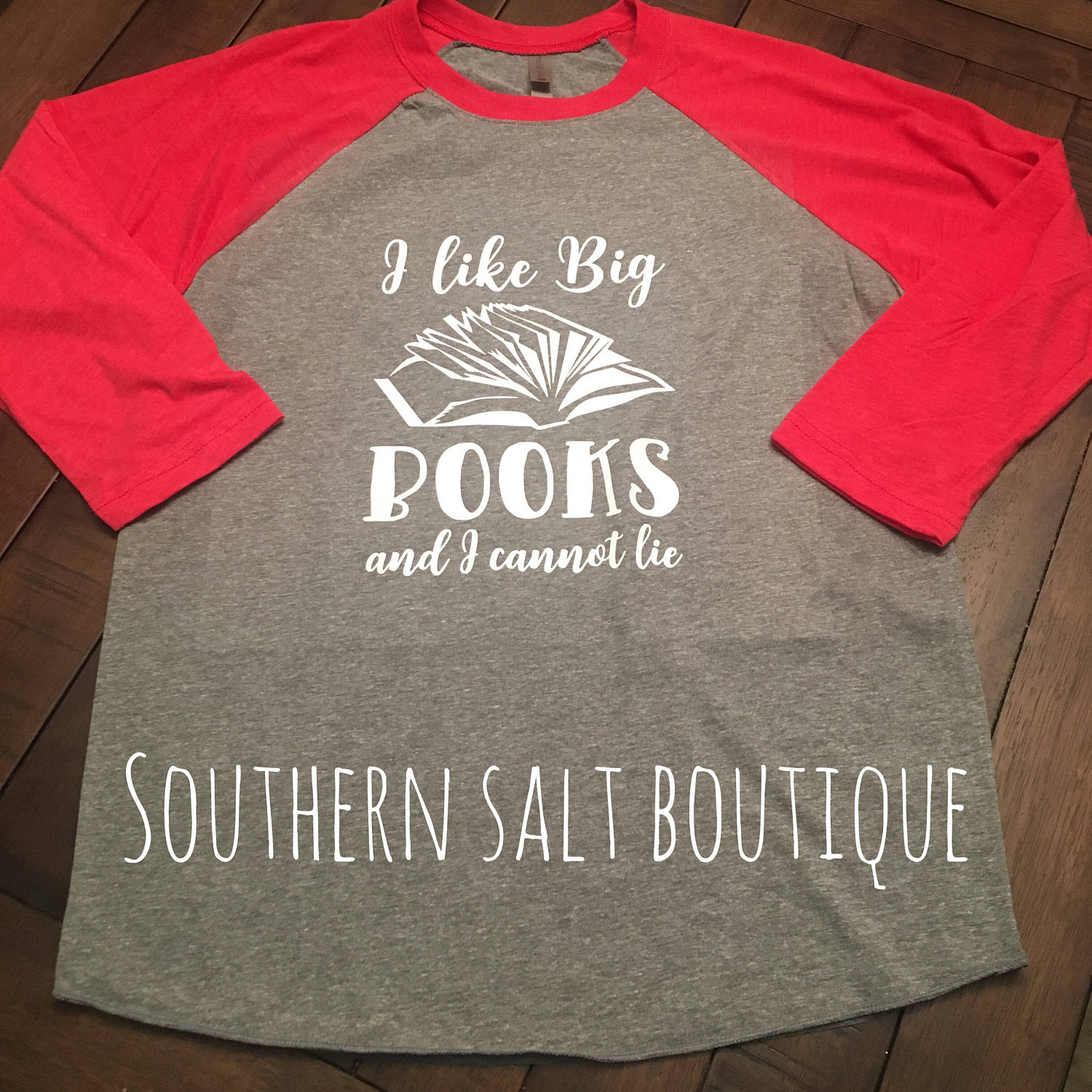 I like big books amd I cannot lie -Librarian shirt - Baseball shirt - southernsaltboutique