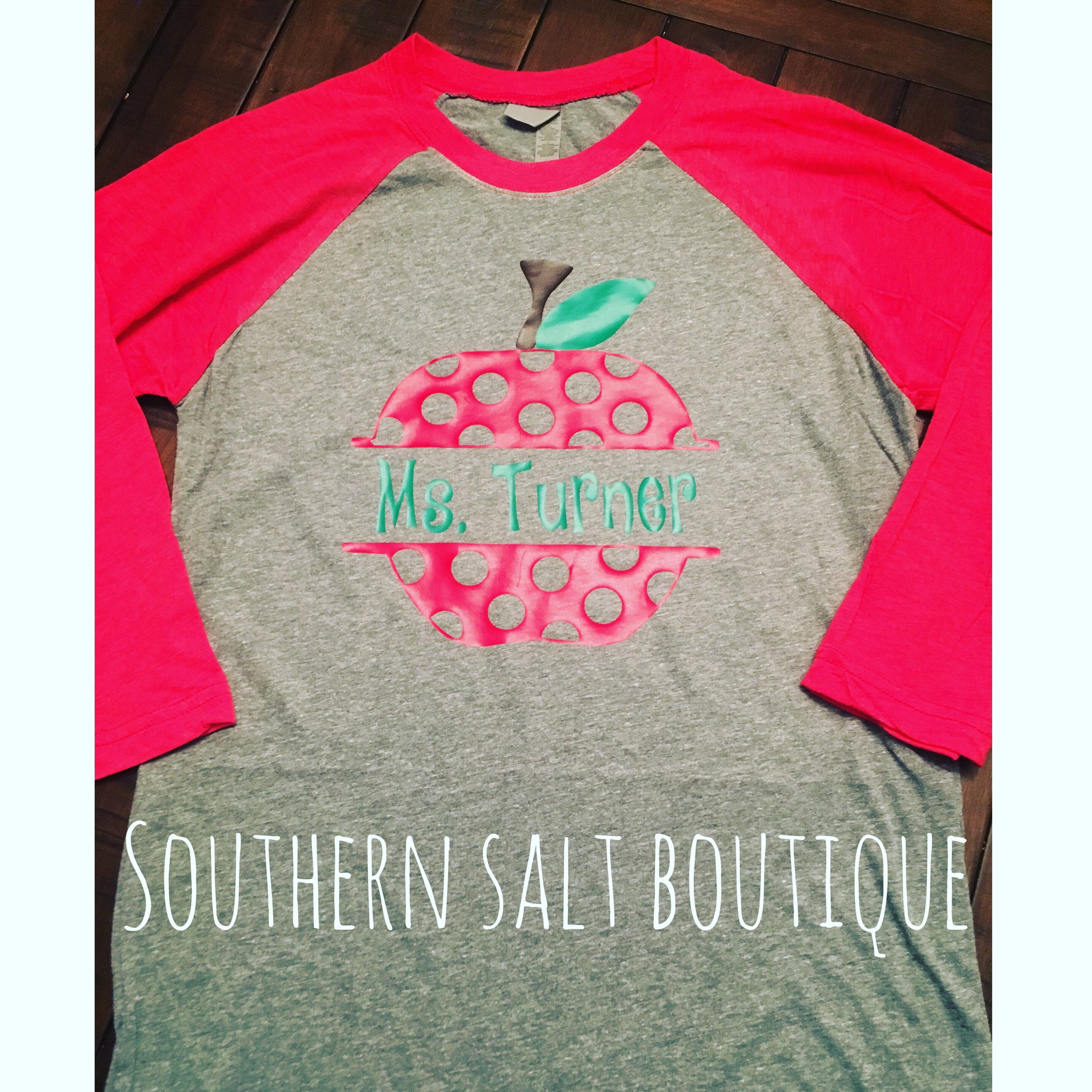Monogram Teacher Shirt  - Teacher shirt - Teacher Gift - southernsaltboutique
