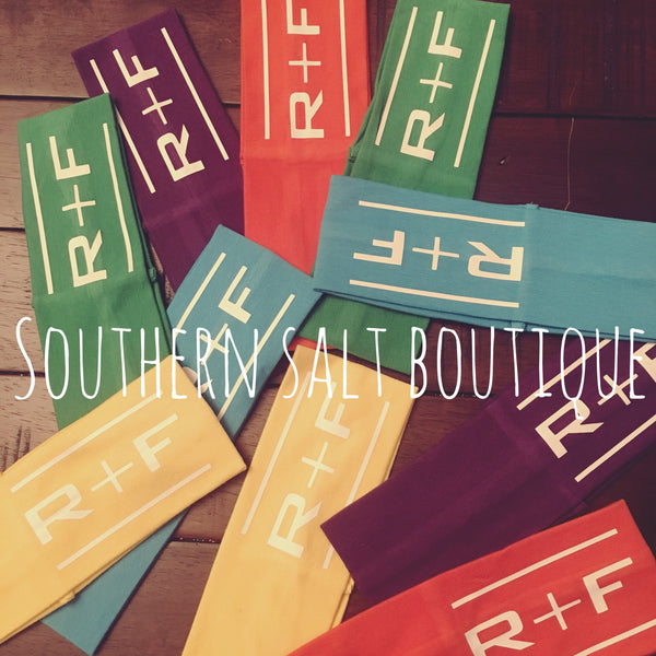 R + F Headband - Customized Headband - southernsaltboutique