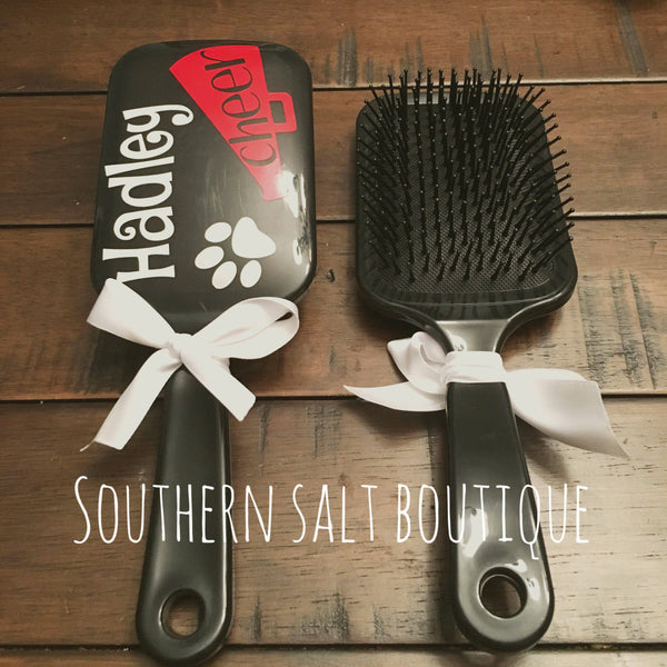 Monogram Brush, Cheer Brush, Personalized Gift - southernsaltboutique