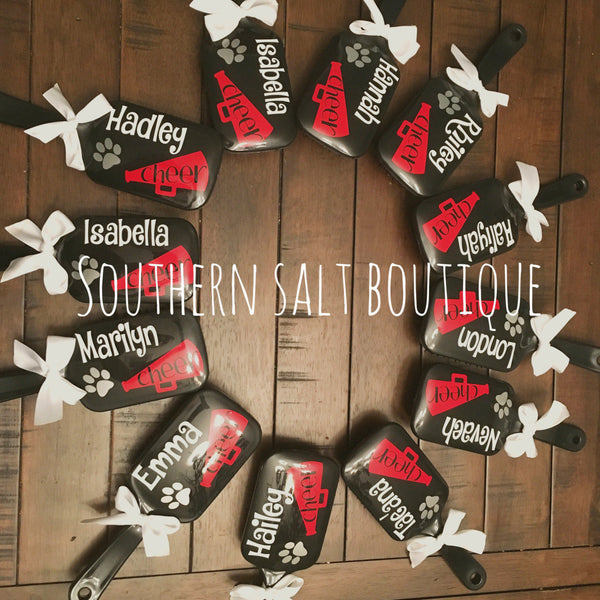 Monogram Brush, Cheer Brush, Personalized Gift - southernsaltboutique