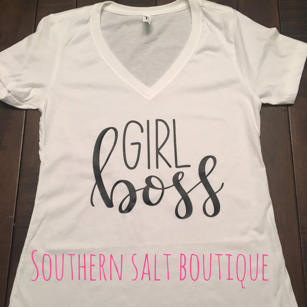 Girl Boss T Shirt - Boss Shirt - Funny Shirt - southernsaltboutique