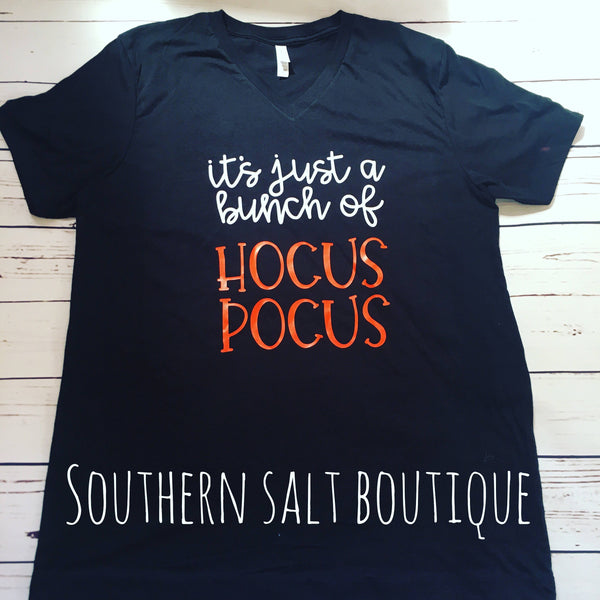 Just a bunch of Hocus Pocus T Shirt - Halloween Shirt  - Adult Shirt - southernsaltboutique